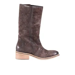 Diba True Womens Col Lide Round Toe Zippered Casual Boots Mid Calf Low Heel 1-2" - Brown