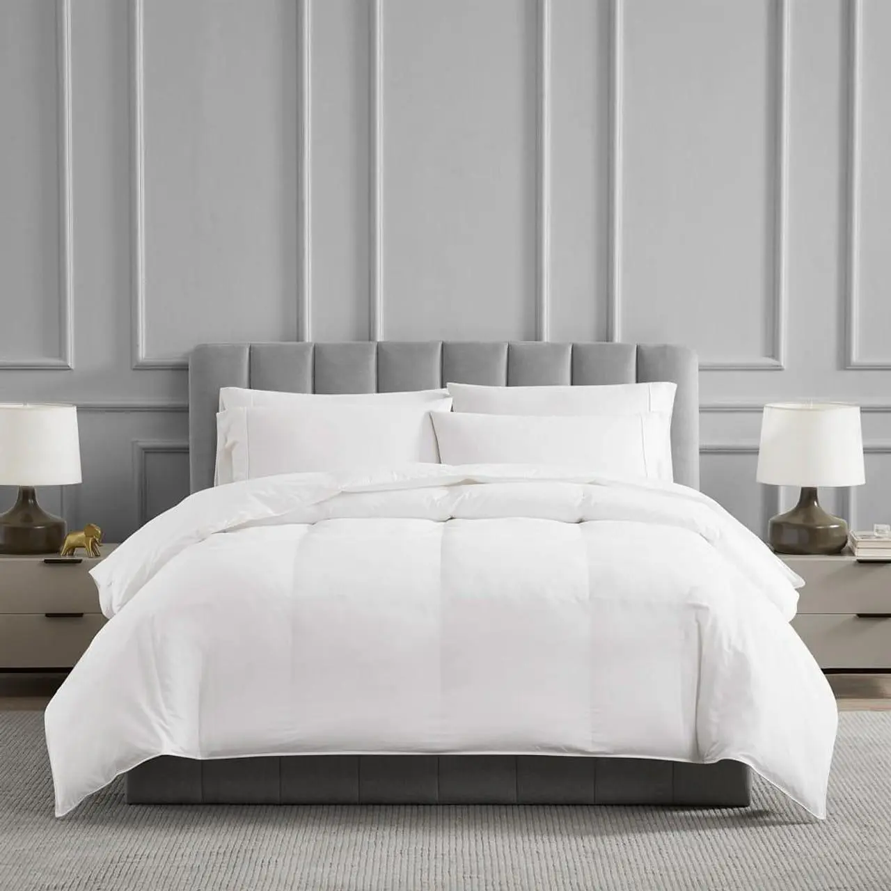 All Season 700 Fill Power Pyrenees Down Comforter with Duvet Tabs by Stearns & Foster® (RDS + Hypoallergenic