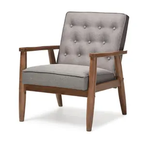 Sorrento Mid-Century Retro Modern Upholstered L ounge Chair