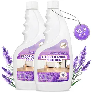 Snowlily 2 Pack Floor Cleaner Solution for Hardwood & Tile Floors, Robot Vaccum and Mop & Wet Dry Vacuum Cleaners, 1:100 Dilution Ratio