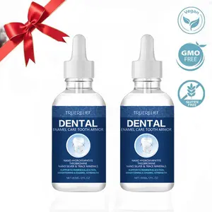 TrueRelief Original Tooth Armor Liquid Drops, Fluoride-Free, Nano Hydroxyapatite, Cavity Healing and Enamel Repair, Teeth Whitening Solution Daily Oral Care