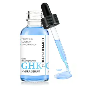 GHK Cu Peptide Serum 30 ml, Copper Peptide Serum with  Hyaluronic Acid for Tightening, Collagen Boosting & Hydrating, Topical GHK-Cu Refining Serum Lift, Tighten, Glowy skin,  Anti-Aging Serum for Fine Lines and Skin Elasticity