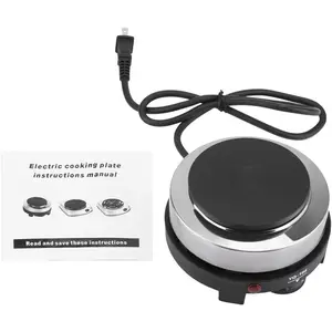 Small Electric Hot Plate, 500W Mini Hot Plate Electric Stove, Portable Electric Burner for Office Home Kitchen ( Plug 110V)