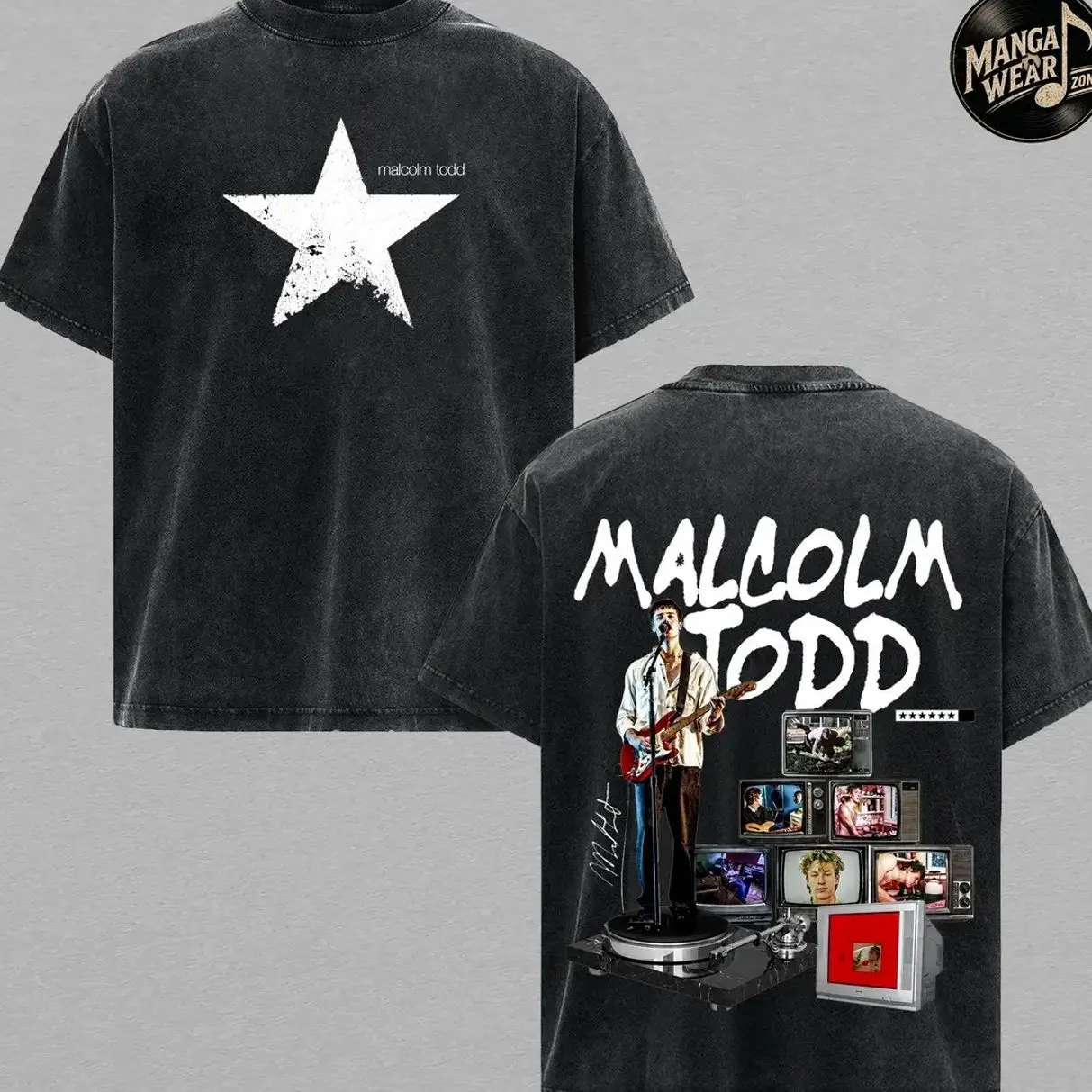 Malcolm Todd Vintage Washed Graphic Tee, Sweet Boy Album Inspired Shirt, Indie Pop Music Fan T-Shirt, Retro Aesthetic Concert Merch, Oversized Unisex Heavy Cotton Streetwear Top, Alternative Artist Gift Tee, Double Sided Graphic Shirt IQN