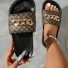 【Black Friday】Women's Lightweight PU Leather Flat Slide Sandals, Breathable and Comfortable Casual Footwear for Beach, Summer Outdoor Activities, and Daily Wear