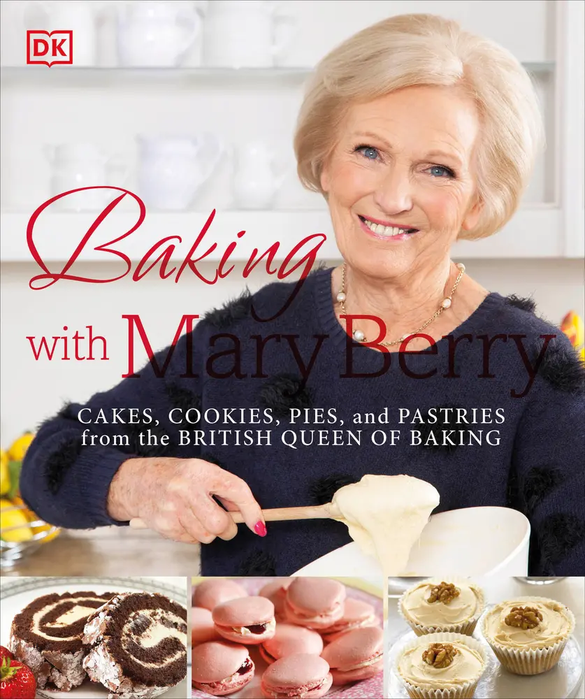 Used Baking Cookbook - Baking with Mary Berry: Cakes, Cookies, Pies, Pastries from the British Queen of Baking by Mary Berry (192pp Softcover, DK Pub) - English for Bakers Just Starting Out