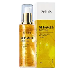 Shimmer Body Oil Sefralls Body Shining Oil Moisturizing Facial Body Refining High gloss Oil