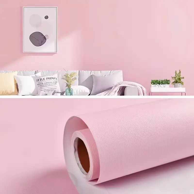 Peel-and-Stick Macaron Wallpaper - Eco-Friendly, Removable, No-Glue, Residue-Free Lift Adhesive Film Wall Sticker for Home Decor, Accent Wall, Living Room, Bedroom (Single Roll)