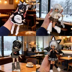 For 8/12 Bjd Ob11 Doll Clothes 11-17cm A Si Body Movable Doll Clothes Maid Skirt Accessories No Doll No Shoes Doll Clothing Outfit Stylish Doll Clothes