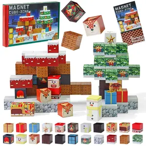Christmas Style Magnet Building Blocks – 100PCS / 150PCS Educational Construction Toy, Fun Holiday Gift for Kids