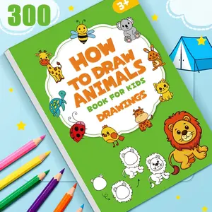 How To Draw Step By Step: Animals - A Simple and Easy Art Lesson with 300+ Steps - A Learning Guide for Drawing Enthusiasts, Offering A Simple and Easy Way To Learn To Draw. Doodle Books, Toddler Workbook, Perfect for Christmas and Birthday Gifts