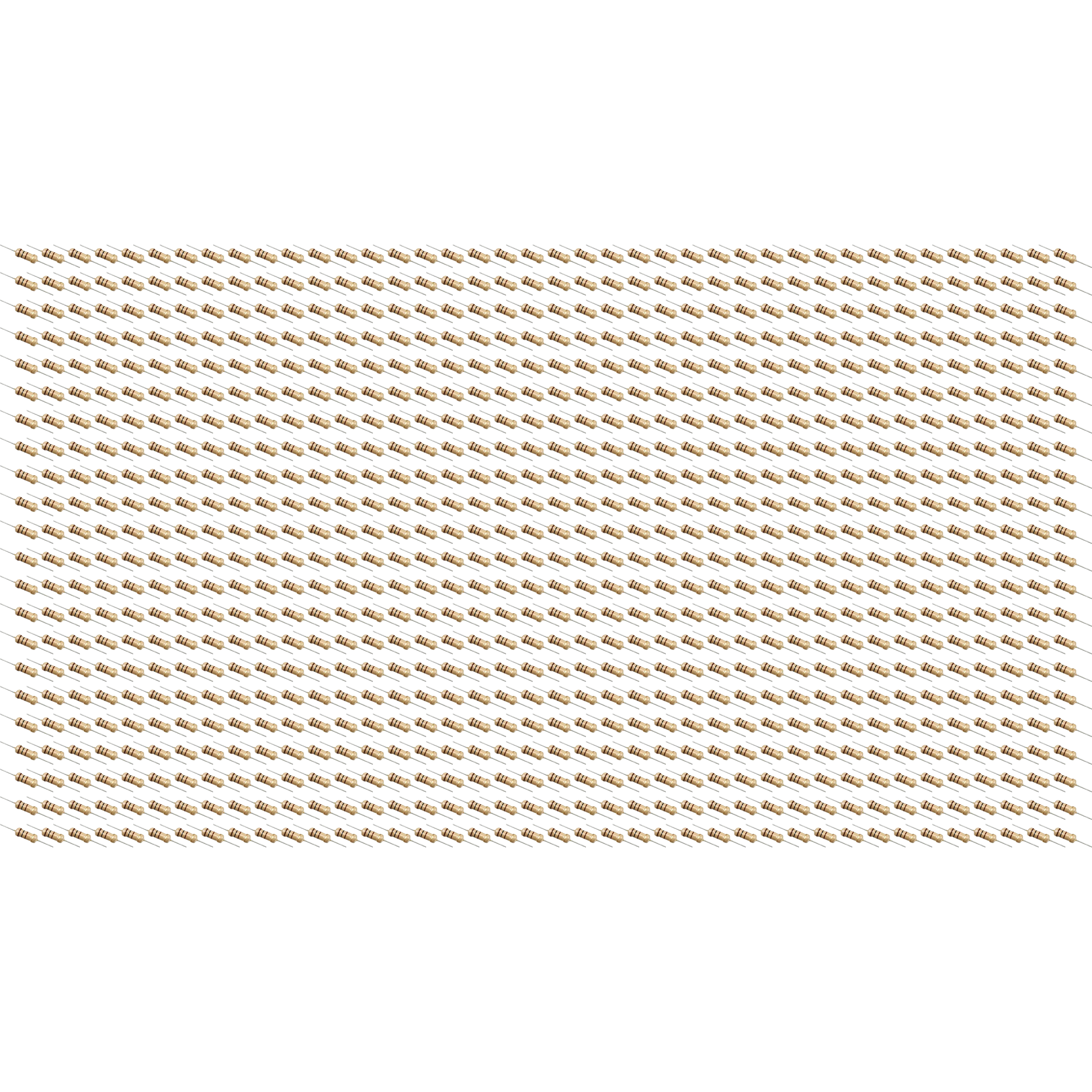 1000 Pack 16K Ohms Carbon Film Resistors 1/4 W, ±5% Tolerance