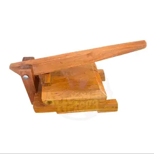 Mesquite Wood Tortilla Press Handmade Kitchen Utensil for Authentic Mexican Dishes Sturdy & Durable 7-Inch & 8-Inch Press for Home and Commercial Use Wooden Corn Round