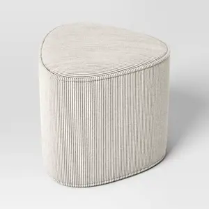 Triangular Upholstered Corduroy Ottoman Beige - Room Essentials Triangular Upholstered Corduroy Ottoman Beige - Room Essentials