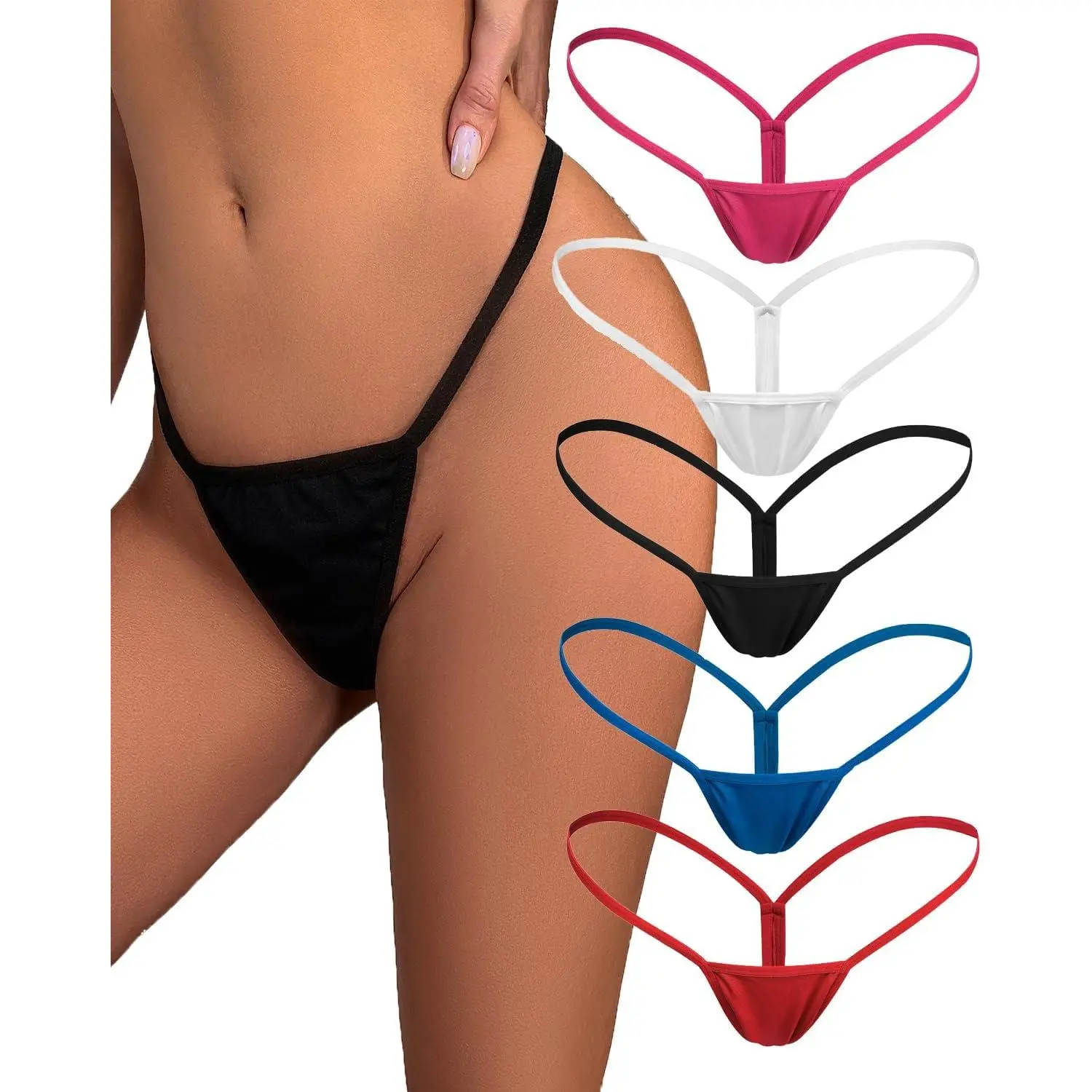 Womens Sexy G-String Micro Back Thongs Panties Underwear Low Rise T-Back Underpants