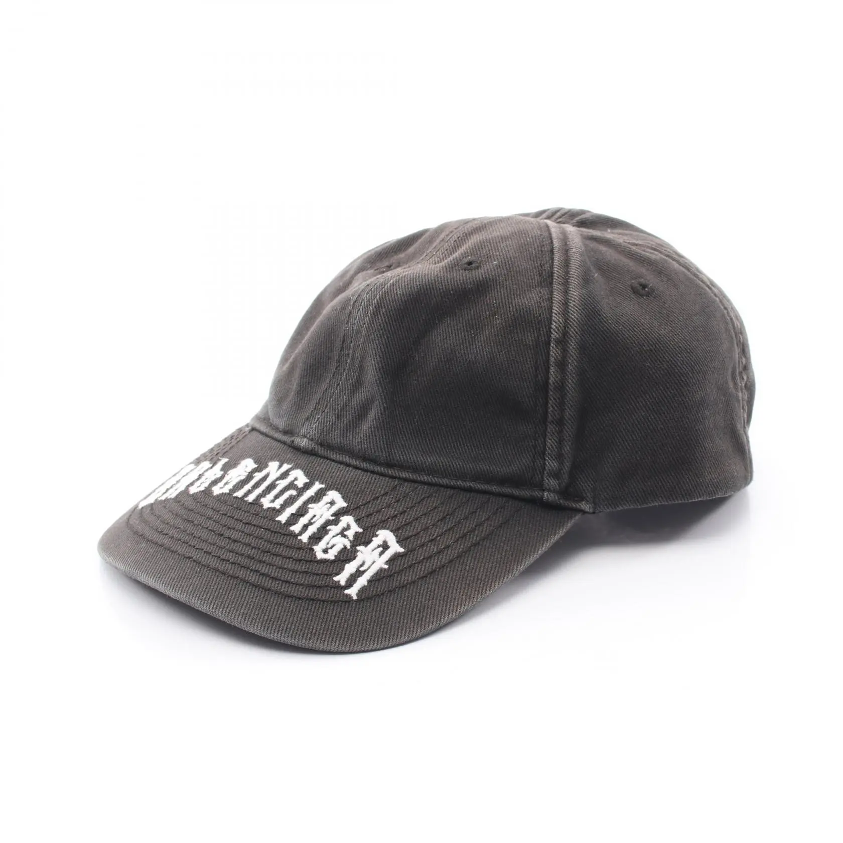 Pre-owned Balenciaga Cotton Small Leather Goods TATTOO LOGO Cap