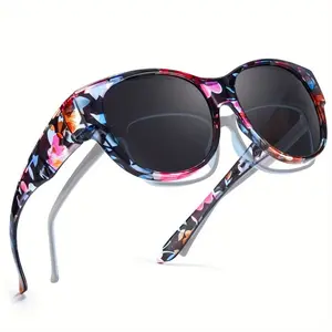 Women'S Fit-Over Polarized Sunglasses, Oversized Lens, UV Protection, Perfect For Driving, Party, Daily Wear, Photo Prop & Festival Gift