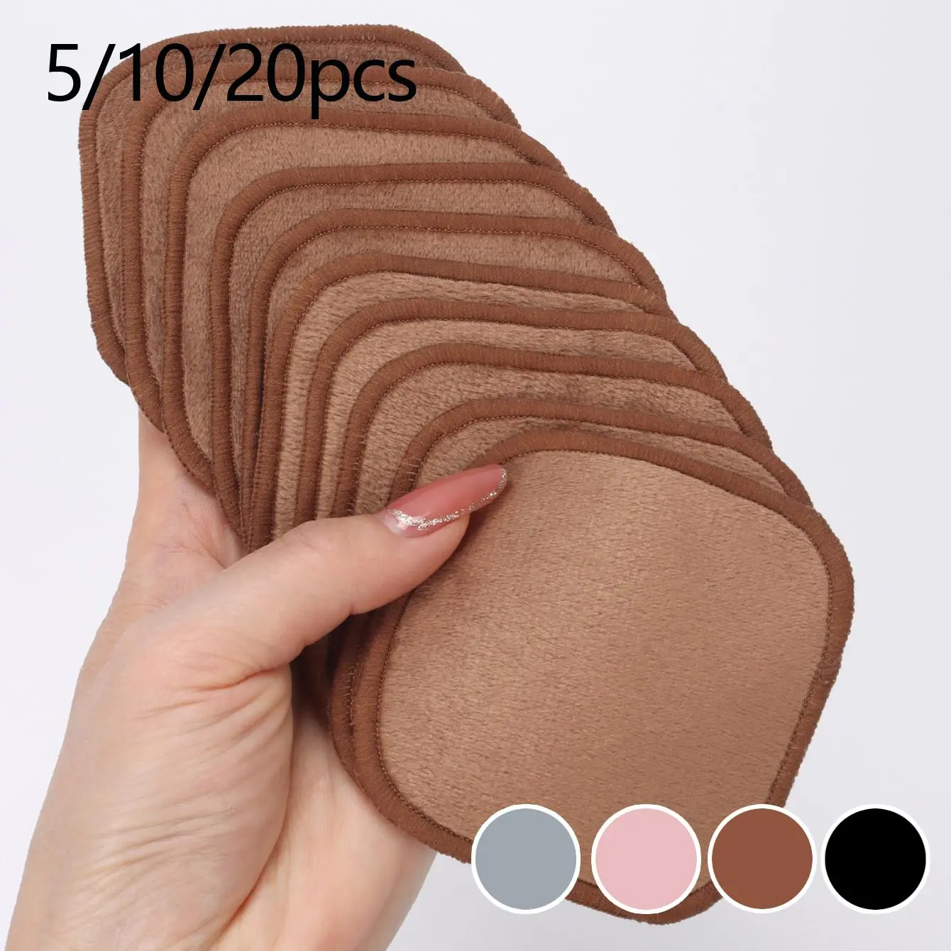 Reusable Makeup Remover Puff, 1 Set Soft Makeup Remover Pad, Facial Cleansing Puff, Facial Skin Care Tool for All Skin Types, Cosmetic, Make up Remover Pads for Face, Facial Cleansing Pads