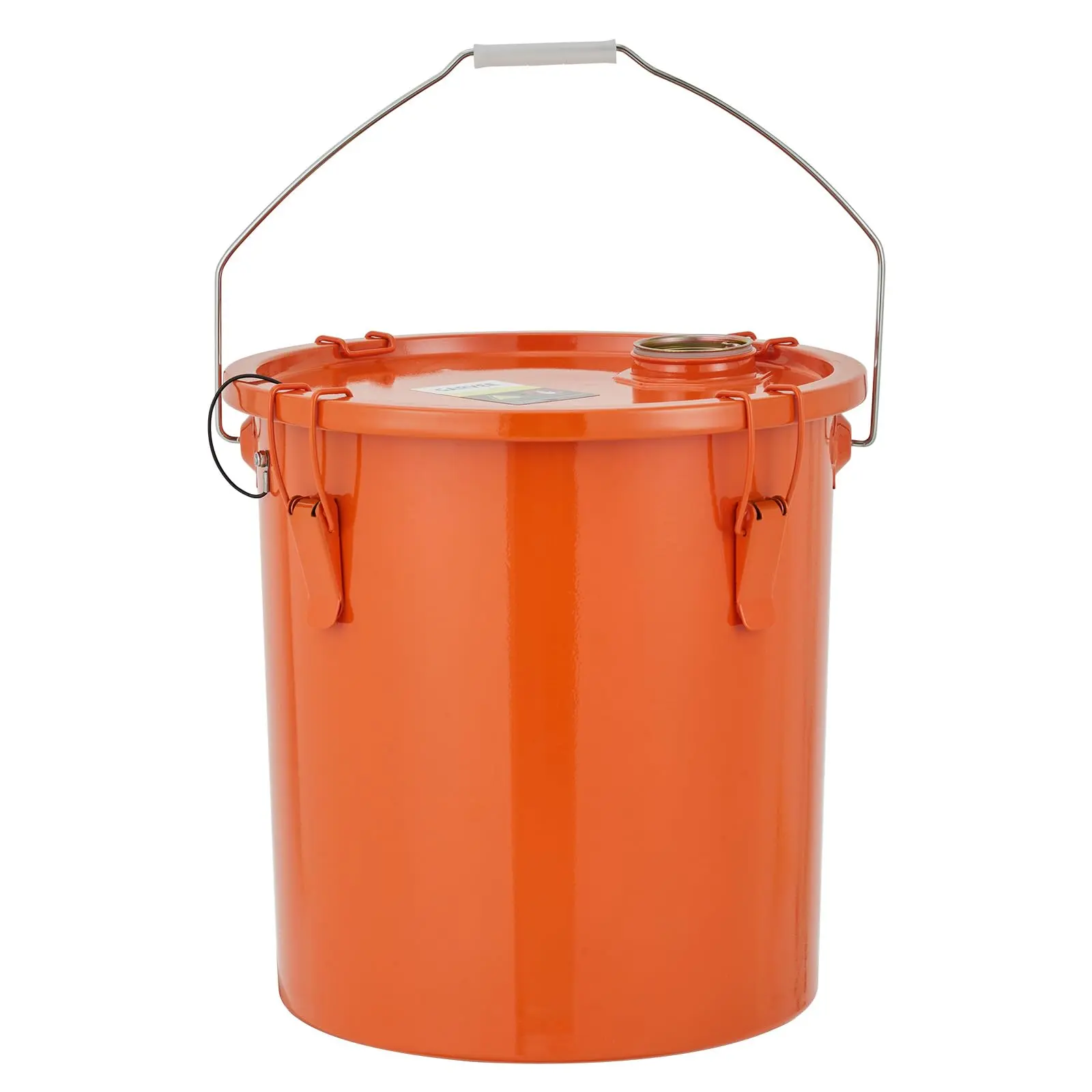 6-Gallon High-Temp Fryer Grease Bucket with Filter Bag - Heavy Duty Used Cooking Oil Storage Container with Dual Handles & Locking Clips