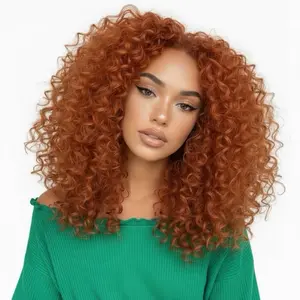16 inches ginger heat resistant synthetic fiber. Big hair for every occasion spiral curl wig comb to get bigger
