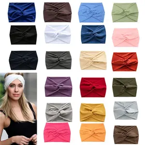 10Pcs/Pack Women's Sports Fitness Wide Edge Pleated Elastic Headband, Simple Solid Color Versatile European and American Elegant Anti Sweat Headband, Home Daily Face Washing Yoga Headband