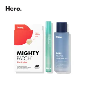 Hero Mighty Patch Original, Pimple Correct Pen, Pore Release Blackhead Clearing Solution Bundle