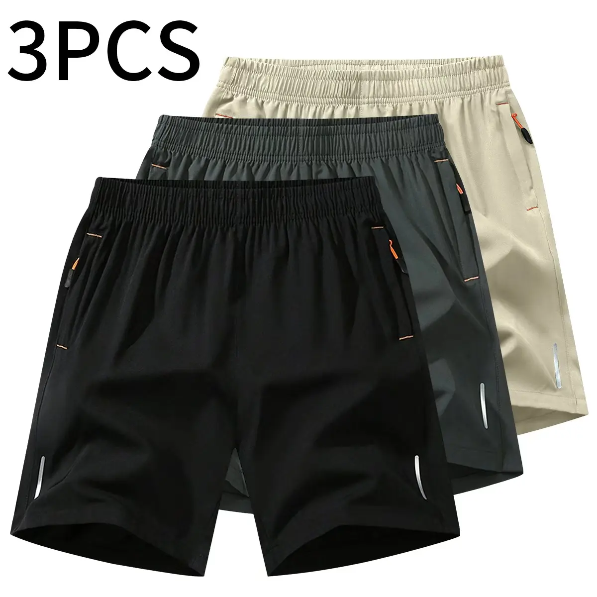 Black + Dark Gray + Khaki