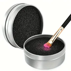Makeup Brush Cleaning Sponge, 1 Count Portable Dry Cleaning Makeup Brush Sponge, Cosmetic Brush Cleaning Tool for Women, Makeup Brush Washer, Makeup Brush Cleaner, Cosmetic Brushes Cleaner