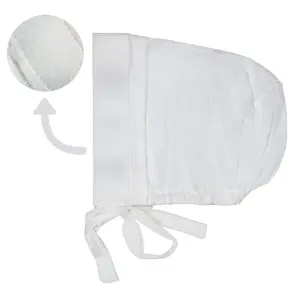 The GENTLE Grip Cap White Non-Slip Hijab Undercap with Silicone Grip & Tie-Back By Get A Grip