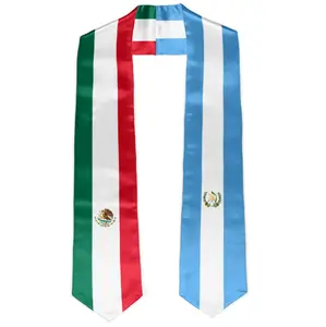 Graduation Stole Sash Puerto Rico El Salvador Flag Graduation Stole Sash Graduation Gift