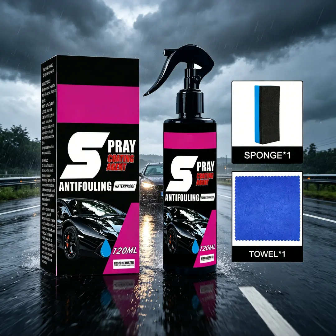 3-in-1 Car Ceramic Nano Coating, Automotive Detailing Car Paint Waxing, Advanced Hydrophobic Spray for Paint Protection, Car Paint Polishing with Scratch-Resistant, Durable Finish cleaner