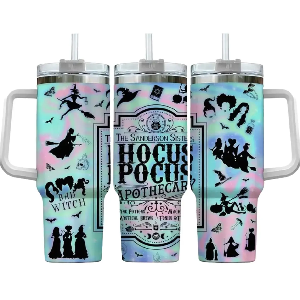 Hocus Pocus 20oz/30oz/40oz Stainless Steel Tumbler – Double Wall Insulated Reusable Travel Mug for Home, Office & Travel, Fan Gift