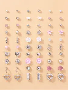 Mixed Shape Earrings Set, Fashionable Jewelry for Women & Girls, Trendy All-match & Exquisite Jewelry for Birthday Gift