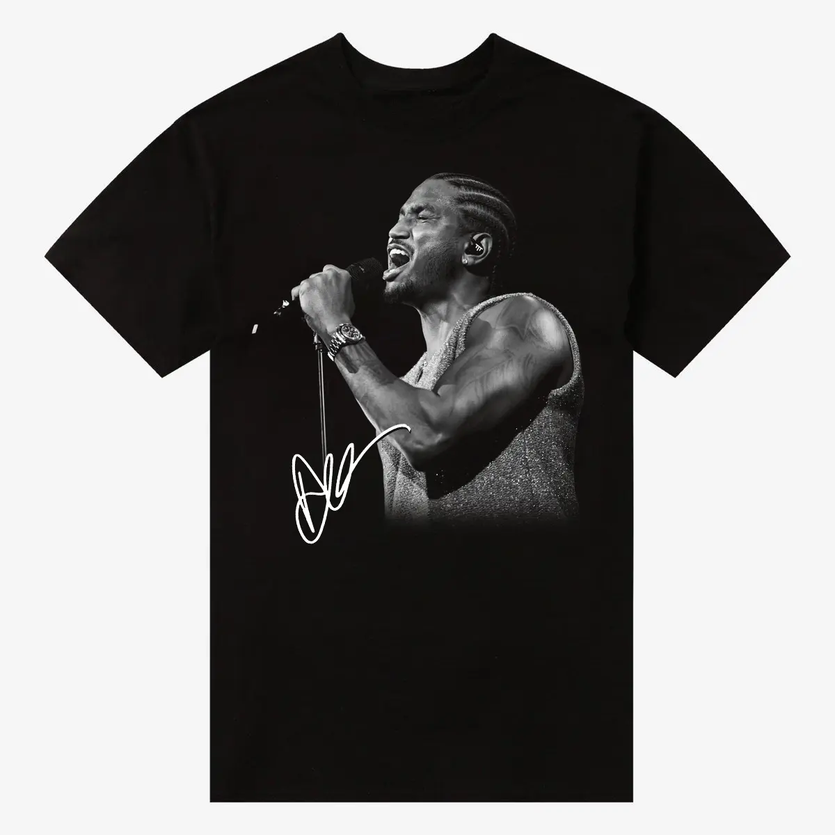 Men's Unisex Cut Crisp Tour Graphic T-Shirt - Trey Songz 2026 Concert Tour Merch, Shortsleeve, Basic, Digital Print, Round Neck, Fitted, Cotton, All Seasons, Machine Washable, Sizes S-5XL, Fan Pride Tee