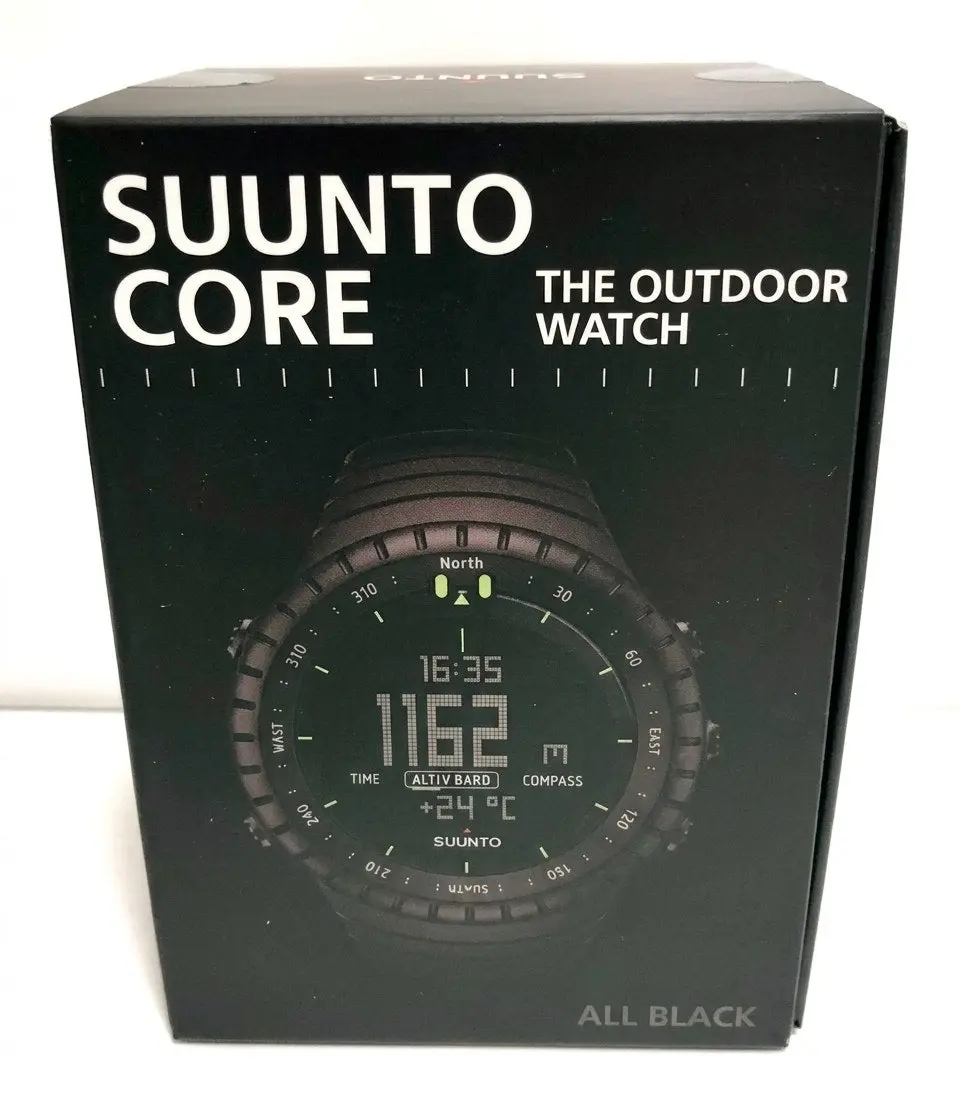 SUUNTO Core All Black SS014279010 Digital Quartz Fishing Camping Outdoor Watch