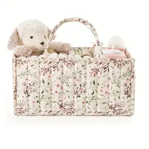 Storage Basket, Household Storage Basket, Floral Pattern Storage Basket, Lightweight, Beautiful and Practical Storage Basket