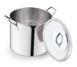 12 Quart Stainless Steel Stock Pot, Silver