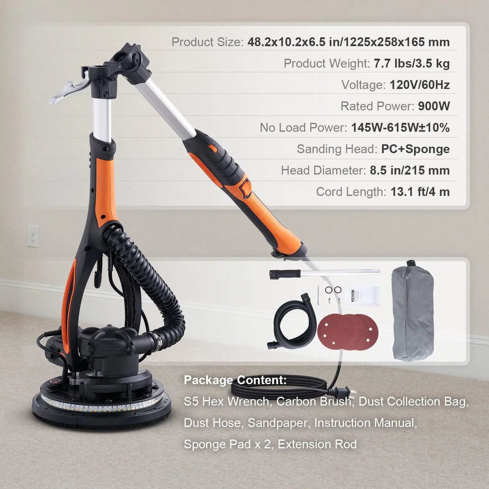 Orange - 900W with LED Strip Light