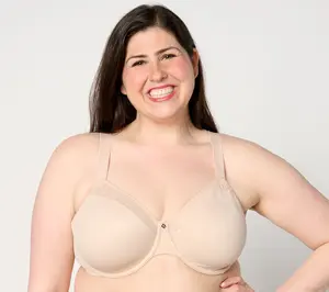 Breezies Mesh Illusions Underwire Minimizer Bra