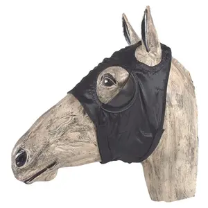 JMI Lightweight Satin Horse Blinker Hood Without Ears - Racing