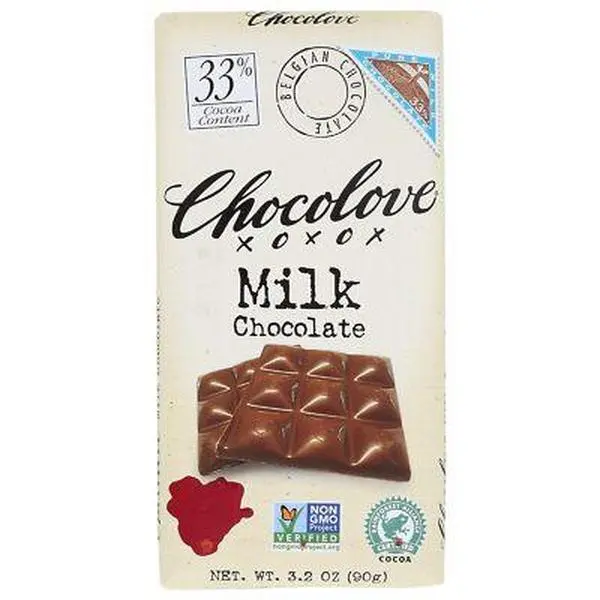 Chocolove Pure Milk Chocolate Bars, 3.2 oz, Pack of 2