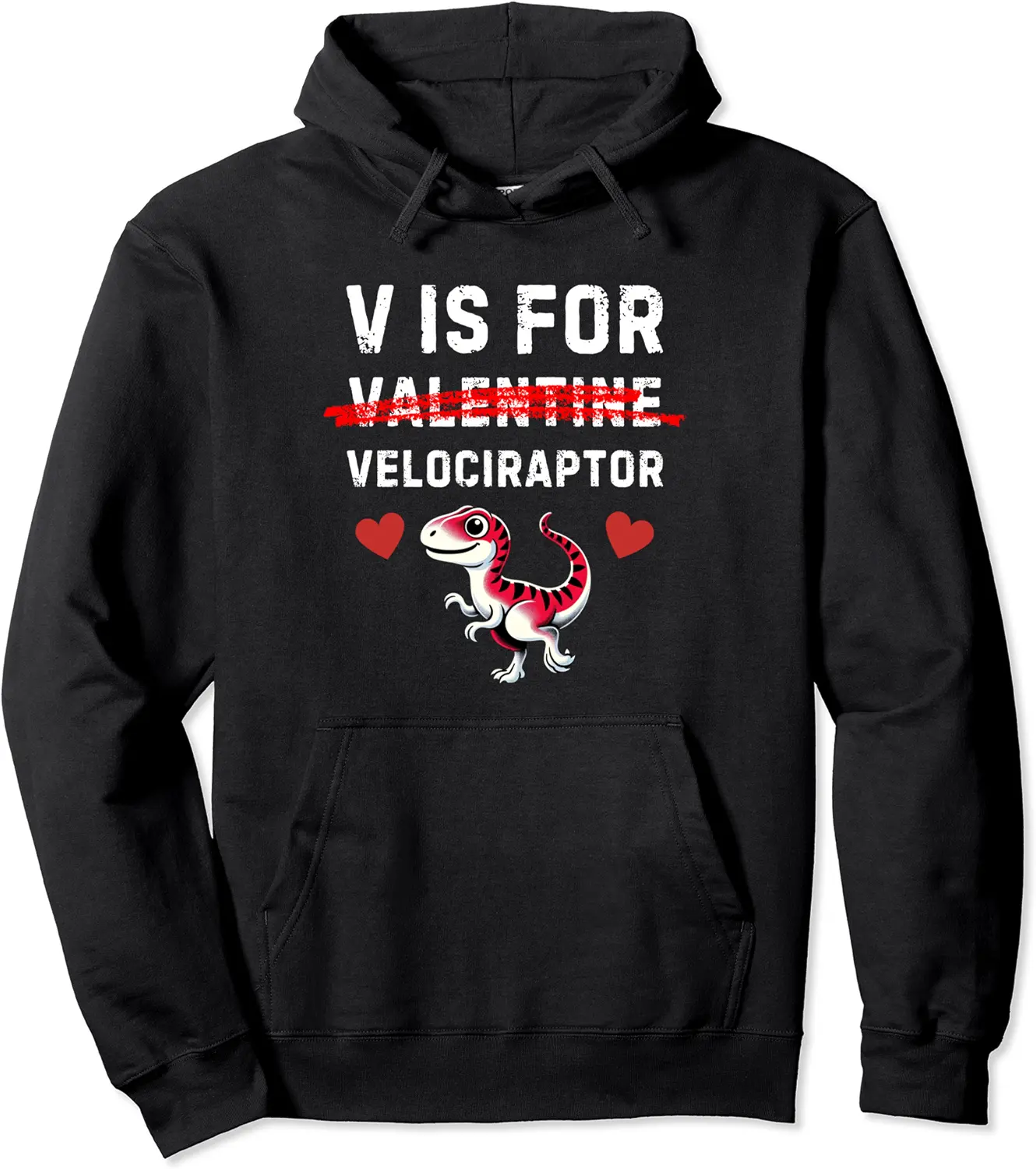 V Is For Velociraptor Raptor Funny Dinosaur Boy Men Pullover Hoodie - Bernadetab Shop 69B0CSY9GS7P