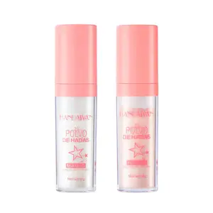 HANDAIYAN Highlighter Powder - Illuminating & Contouring Beauty Product for Face & Body Makeup - Magic Wand with White & Pink Shimmer Particles - Longwear & Light-as-Air Formula