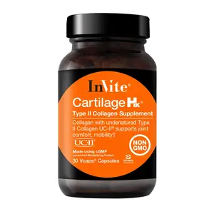 Invite Cartilage Hx Type II Collagen Supplement with UC-II for Joint Health Mobility and Flexibility 30 Vcaps NonGMO