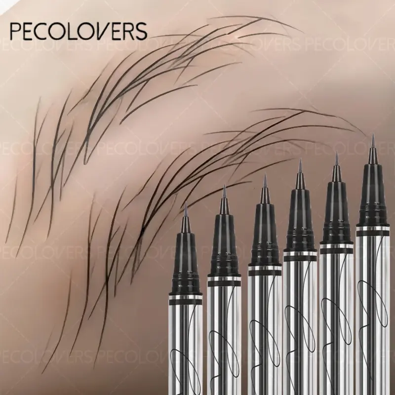 Liquid Microblading Brow Pencil 0.01mm Ultra Fine Sweat-proof Natural Eeyeliner Lying Silkworm Pen Lasting Makeup Eye Cosmetics