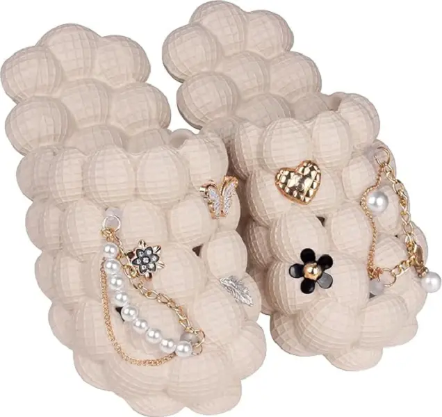 Non-slip Spa Slippers with Bubble Slides for Men and Women Shoe Footwear Comfort Bedroom