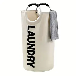 90L Laundry Basket, Waterproof Laundry Hamper, Laundry Bag with Padded , Clothes Hamper Stands Up Well, Collapsible Laundry Basket Easy Storage Organiser salon and blow dry bar Number Pinata for Parties Space Saving Heavy Duty Hanger Hooks Min Baskets Sho