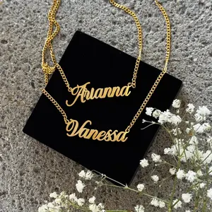CUSTOM CLASSIC SCRIPT NAMEPLATE necklace