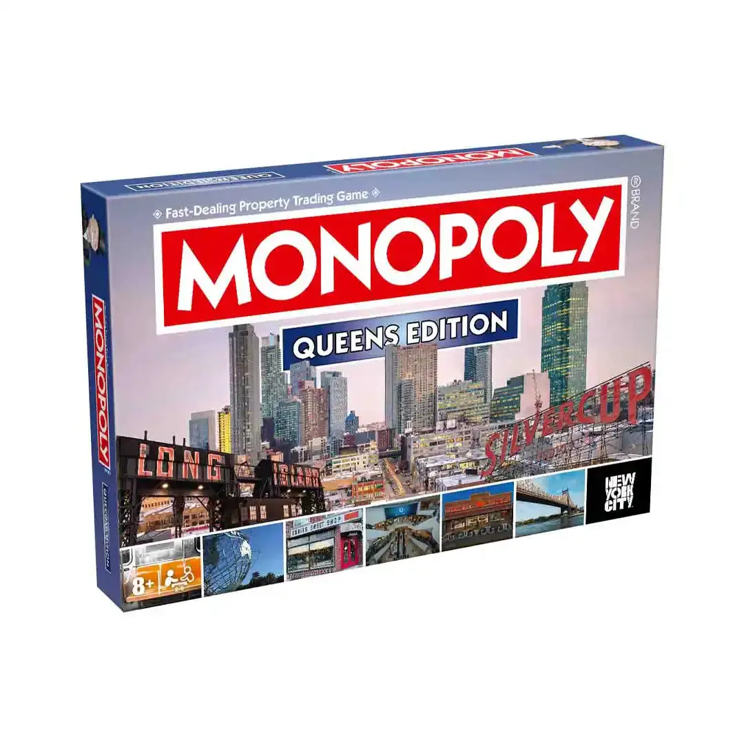 Hasbro Monopoly Queens, NY Edition - Classic Tabletop Strategy Board Game, Kid-Friendly Family Fun Game, Tabletop Games
