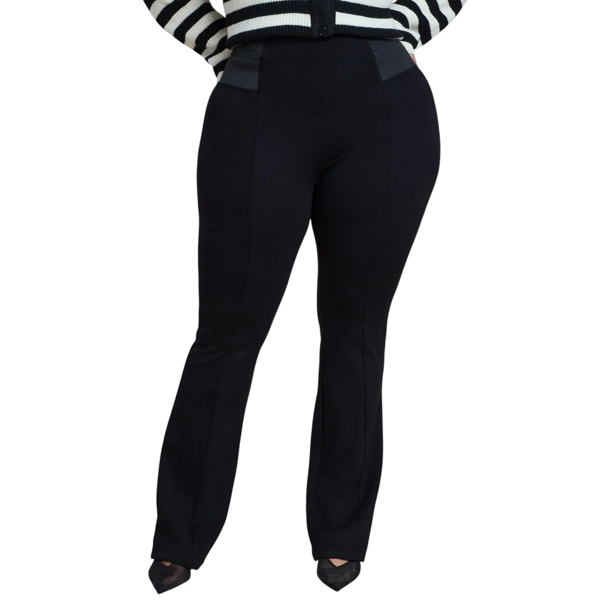 ELOQUII Women's Plus Size Miracle Flawless Flare Leg Pant